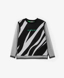 Блуза с дълъг ръкав черна за МОМИЧЕ основен изглед