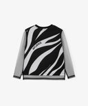 Bluza cu mâneci lungi din tricot și plasă, neagră, pentru fete Gulliver