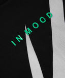 Bluza cu mâneci lungi din tricot și plasă, neagră, pentru fete Gulliver