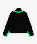 Bluză polo tricotată neagră pentru fată, Gulliver