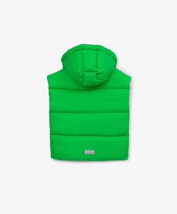 Vestă matlasată, cu puf sintetic, verde, pentru fată, Gulliver