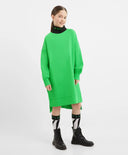 Rochie tricotată cu mâneci lungi, verde, pentru fete de la Gulliver