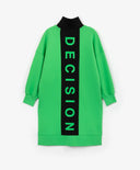 Rochie tricotată cu mâneci lungi, verde, pentru fete de la Gulliver