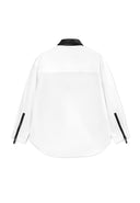 Бяла риза от колекция „Ъндърграунд“ с удължен заоблен гръб от Gulliver