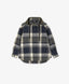 Cămașă flanelată oversized cu mâneci lungi și glugă din material carouri pentru băiat Gulliver