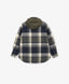 Cămașă flanelată oversized cu mâneci lungi și glugă din material carouri pentru băiat Gulliver