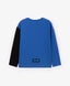 Longsleeve tricotat cu imprimeu albastru pentru băieți Gulliver