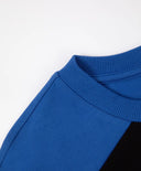 Longsleeve tricotat cu imprimeu albastru pentru băieți Gulliver