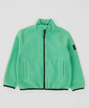 Coupe-vent moale din polar cu fermoar, verde, pentru copii, Button Blue
