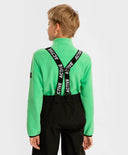 Coupe-vent moale din polar cu fermoar, verde, pentru copii, Button Blue