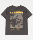 Tricou cu mâneci scurte și imprimeu gri pentru băieți Button Blue