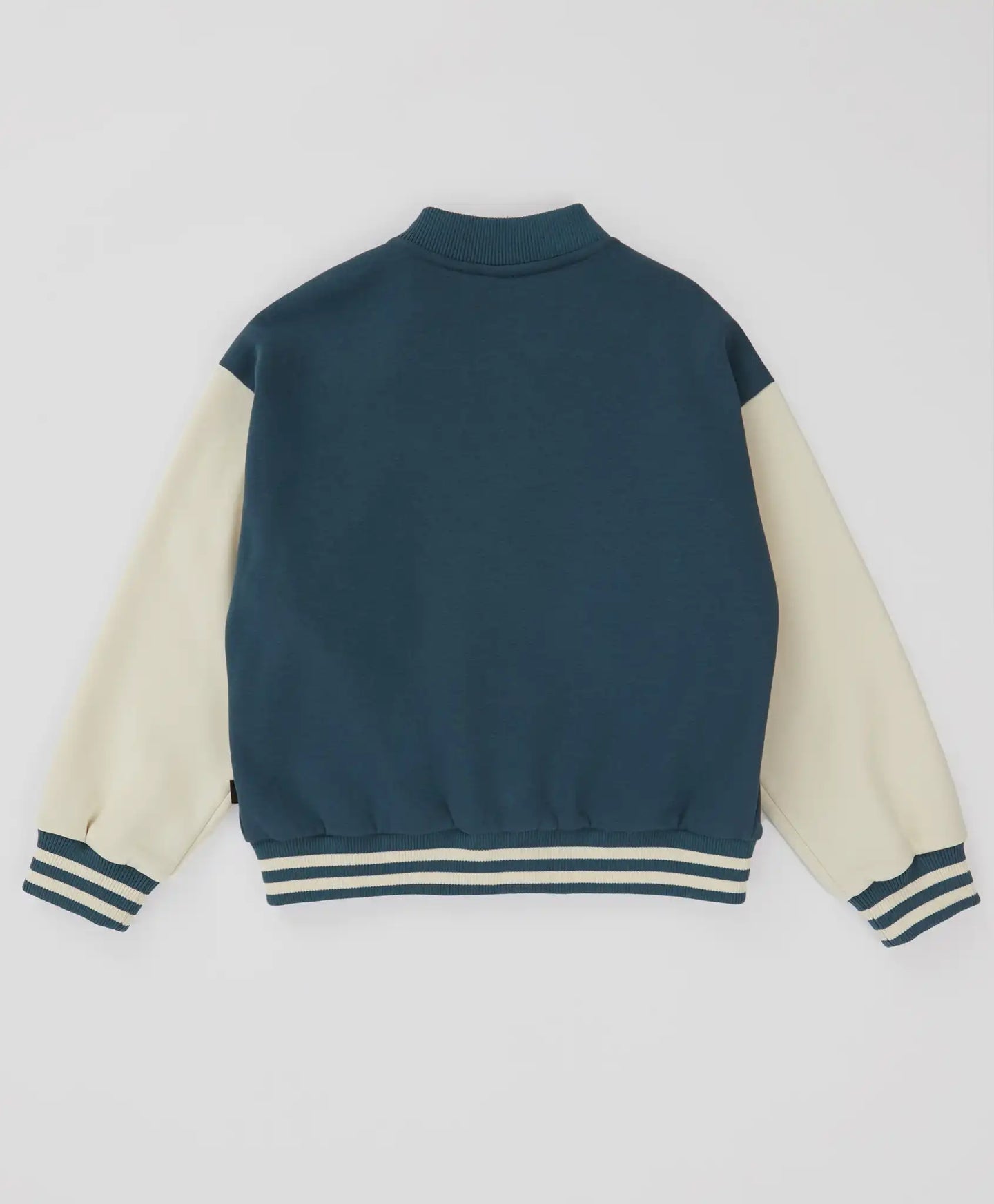 Jachetă bomber căptușită cu nasturi albastru deschis pentru copii Button Blue