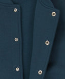 Jachetă bomber căptușită cu nasturi albastru deschis pentru copii Button Blue