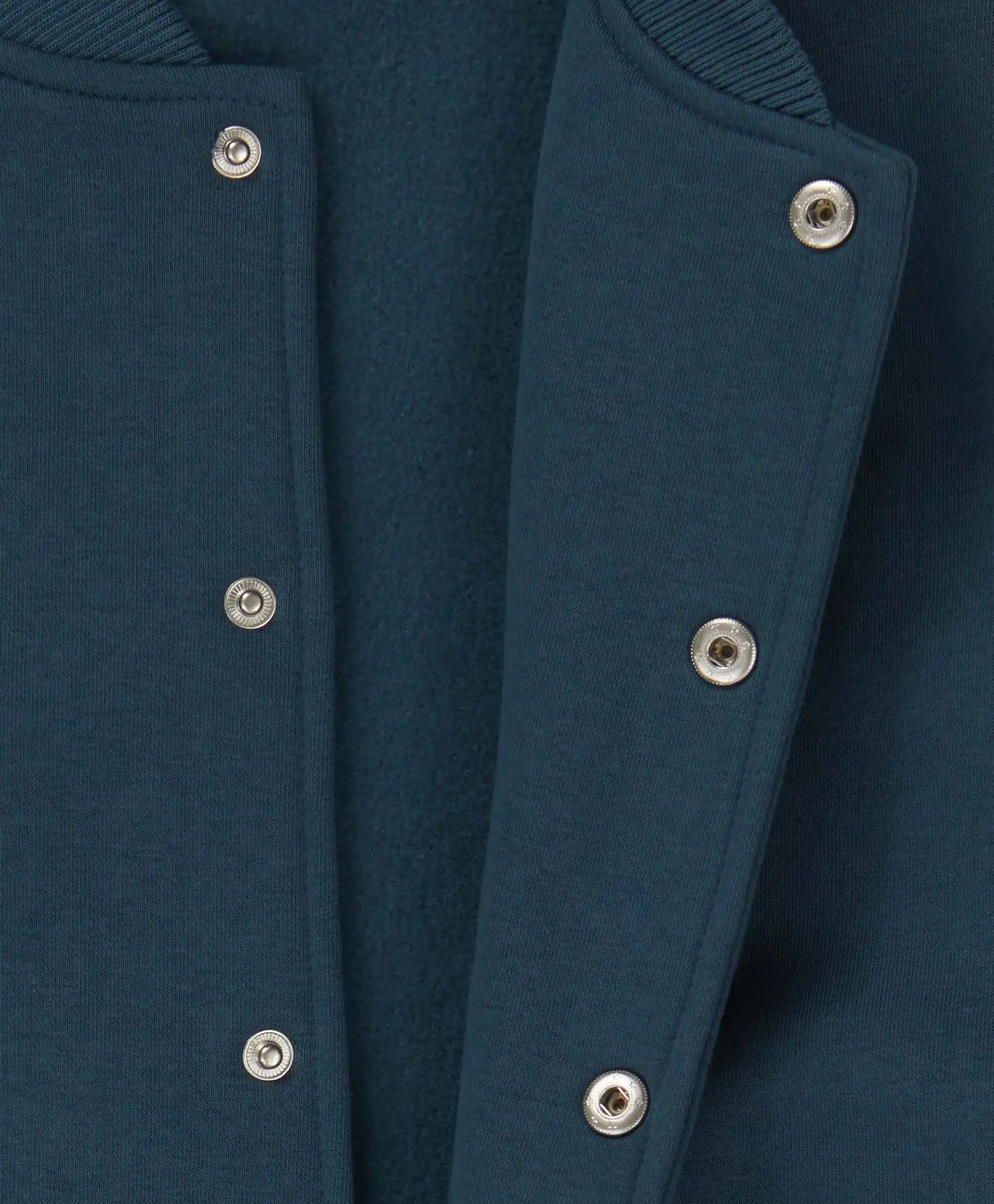 Jachetă bomber căptușită cu nasturi albastru deschis pentru copii Button Blue