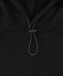 Hoodie cu buzunar mare și glugă negru pentru băieți Button Blue