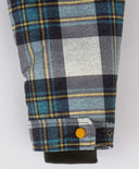 Geacă de sezon intermediar cu model în carouri, rezistentă la apă, cu glugă și multicoloră pentru băiat, Button Blue