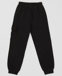 Pantaloni jogger, cu trei buzunare și talie elastică, negri, pentru băiat, Button Blue