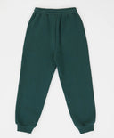 Joggeri căptușiți, cu buzunare cu fermoar și imprimeu, verzi, pentru băiat, Button Blue