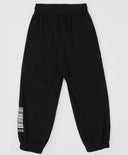 Joggeri cargo, cu trei buzunare și talie elastică, negri, pentru băiat, Button Blue