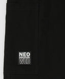 Joggeri cargo, cu trei buzunare și talie elastică, negri, pentru băiat, Button Blue