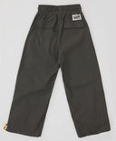 Pantaloni cu pliuri și ajustare a lățimii cracilor, gri, pentru băiat, Button Blue