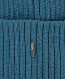 Căciulă tricotată cu tiv albastru pentru copii Button Blue