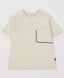 Tricou cu mâneci scurte și buzunar crem pentru băieți Button Blue