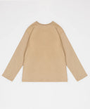 Longsleeve cu imprimeu de baschet bej pentru băieți Button Blue