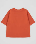 Tricou cu mâneci scurte și imprimeu de baschet portocaliu pentru băieți Button Blue