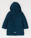 Palton semilung de sezon intermediar cu glugă și manșete albastre pentru băiat, Button Blue