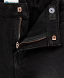 Blugi căptușiți, drepți, regular fit, negri, pentru copii, Button Blue