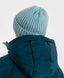 Căciulă tricotată cu tiv albastru deschis pentru copii Button Blue