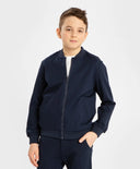 Hanorac bomber deschis albastru Button Blue