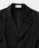 Sacou cu un singur rând de nasturi, negru Button Blue