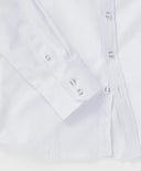 Cămașă cu margini rotunjite alb Button Blue