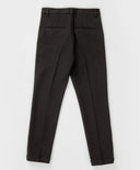 Pantaloni cu dungi presate, negri, pentru băiat, Button Blue