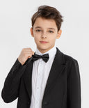 Папийонка с пластмасова закопчалка черна за МОМЧЕ основен изглед