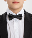 Papion cu închidere din plastic, negru, Button Blue