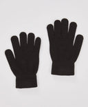 Mănuși tricotate gri pentru copii, Button Blue