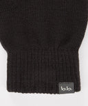 Mănuși tricotate gri pentru copii, Button Blue