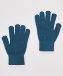 Mănuși tricotate albastre pentru copii, Button Blue