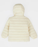 Geacă de sezon intermediar cu glugă, matlasată, crem, pentru copii, Button Blue