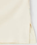 Tricou cu mâneci scurte și imprimeu crem pentru fete Button Blue