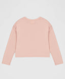 Tricou cu mâneci lungi și imprimeu roz pentru fete Button Blue