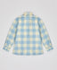 Cămașă carouri cu mâneci lungi, călduroasă, cu nasturi multicoloră pentru copii Button Blue