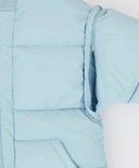 Geacă transformabilă de sezon intermediar cu mâneci detașabile, albastru deschis pentru fete, Button Blue