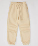 Joggeri căptușiți, cu talie elastică, crem, pentru fată, Button Blue
