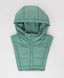 Mânecă căptușită cu glugă verde pentru fetițe Button Blue