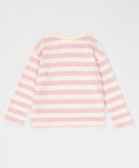 Longsleeve cu dungi multicolore pentru fete Button Blue