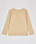 Longsleeve cu imprimeu leopard bej pentru fete Button Blue